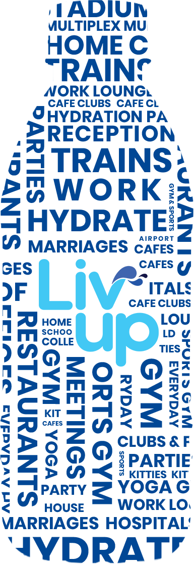 Livup Hydration Word Art Bottle